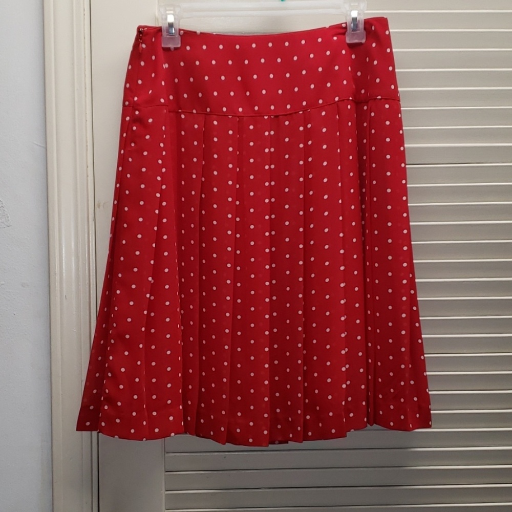 Nine & Company Red Polka Dot Skirt
